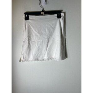Fenity White Knee Length Skirt Size Small
